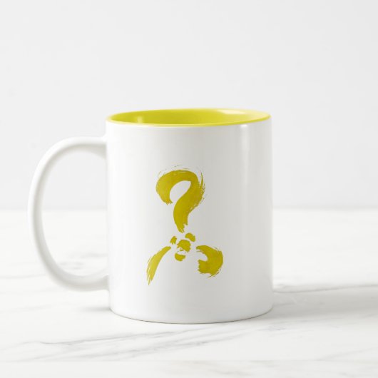 Koning in Geel heeft je gevonden Tweekleurige Koffiemok (Links)