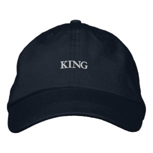 KONING in opvallende, elegante, stijlvolle katoene Geborduurde Pet