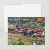 Koning in Thimphu - Bhutan Briefkaart (Voorkant / Achterkant)