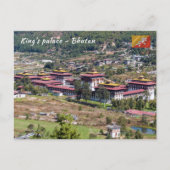 Koning in Thimphu - Bhutan Briefkaart (Voorkant)