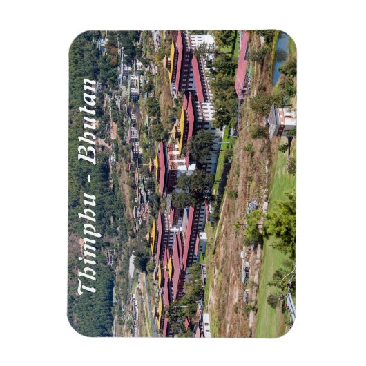 Koning in Thimphu - Bhutan Magneet (Verticaal)