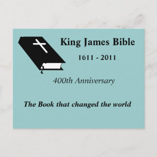 Koning James Bible 400ste Jubileum Briefkaart