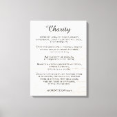 Koning James Bijbelvers 1 Korintiërs 13 in eenvoud Canvas Afdruk (Voorkant)