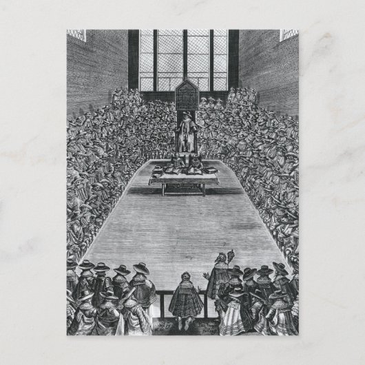 Koning James I in de Kamers van het Parlement, 162 Briefkaart (Voorkant)