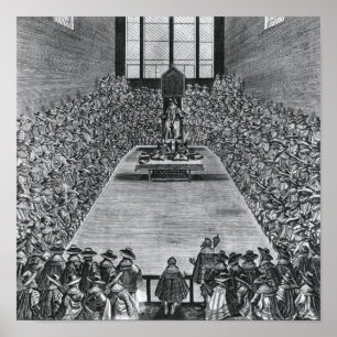 Koning James I in de Kamers van het Parlement, 162 Poster
