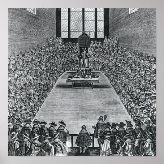 Koning James I in de Kamers van het Parlement, 162 Poster (Voorkant)
