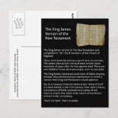 koning james versie van het nieuwe briefkaart van (Voorkant / Achterkant)