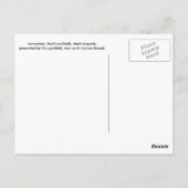 koning james versie van het nieuwe briefkaart van (Achterkant)