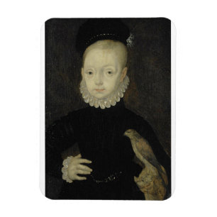 Koning James VI met Sparrow Hawk - 1574 Magneet
