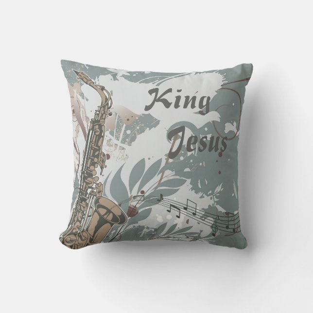 Koning Jesus Decorative Pillow Kussen (Voorkant)