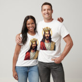 Koning Jezus Banner Vintage Gravure Shirt 2 (Unisex)