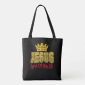 Koning Jezus, Heer van mijn leven Tote Bag (Achterkant)