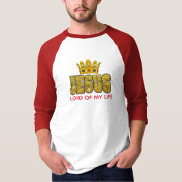 Koning Jezus is de god van het leven Christelijk T-shirt