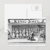 Koning John geeft zijn kroon over Briefkaart (Voorkant / Achterkant)