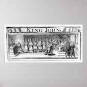 Koning John geeft zijn kroon over Poster (Voorkant)