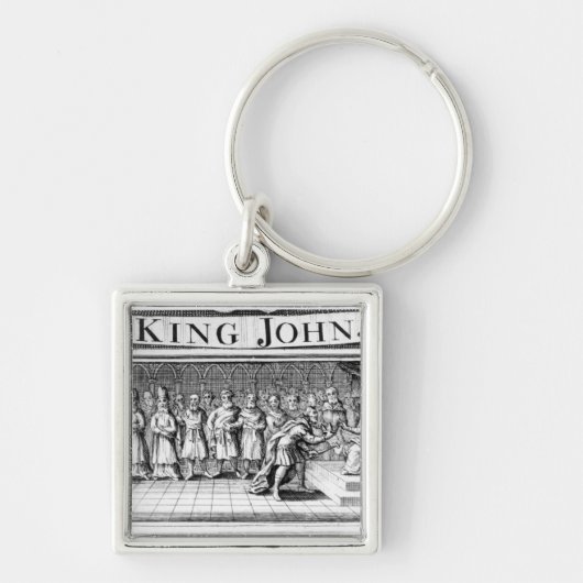 Koning John geeft zijn kroon over Sleutelhanger (Voorkant)