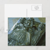 Koning John's Tomb met twee miniatuurfiguren Briefkaart (Voorkant / Achterkant)