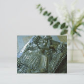 Koning John's Tomb met twee miniatuurfiguren Briefkaart (Staand voorkant)