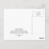 Koning Kalakaua Statue, Honolulu, HI Briefkaart (Achterkant)