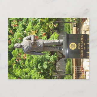 Koning Kalakaua Statue, Honolulu, HI Briefkaart