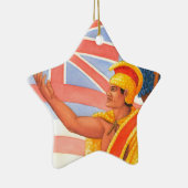 Koning Kamehameha de Grote Keramisch Ornament (Rechts)