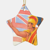 Koning Kamehameha de Grote Keramisch Ornament (Links)