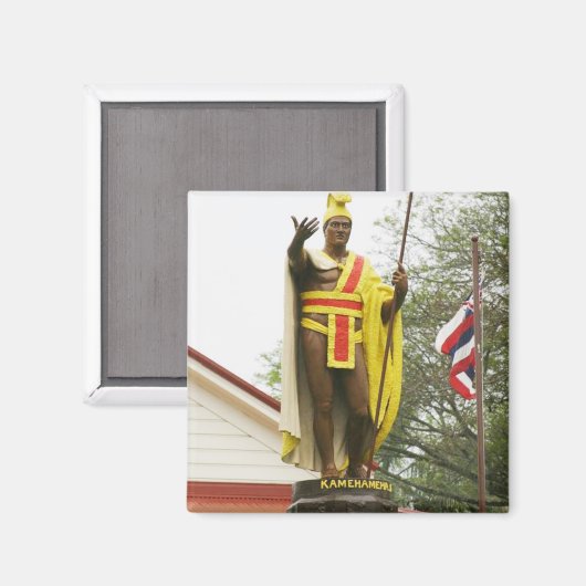 Koning Kamehameha Standbeeld - Magneet (Voorkant / Achterkant)