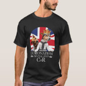 Koning Karel III Kroning Britse vlag De Koning Jac T-shirt (Voorkant)