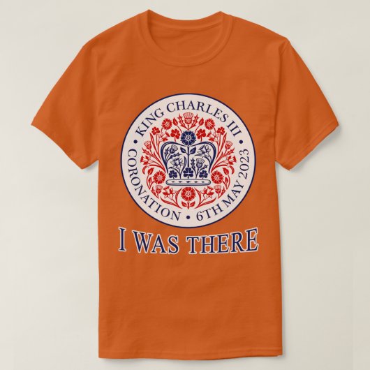 KONING KAREL III KRONING I WAS ER T-SHIRT (Design voorkant)
