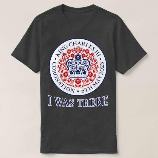 KONING KAREL III KRONING I WAS ER T-SHIRT (Design voorkant)