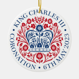 Koning Karel III — officieel ontwerp Keramisch Ornament