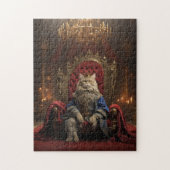 Koning Kat's overdadige troon kamer puzzel Legpuzzel (Verticaal)