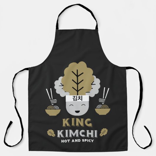 Koning Kimchi Heet en Pittig Schort (Voorkant)