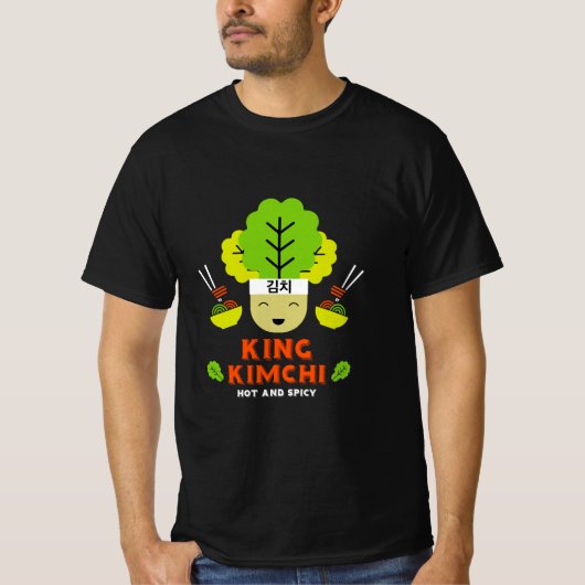 Koning Kimchi Heet en Pittig T-shirt (Voorkant)