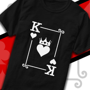 Koning & Koningin Harten Bijpassend Paar Koning va T-shirt
