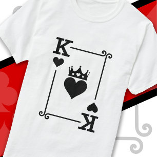 Koning & Koningin Harten Bijpassend Paar Koning va T-shirt