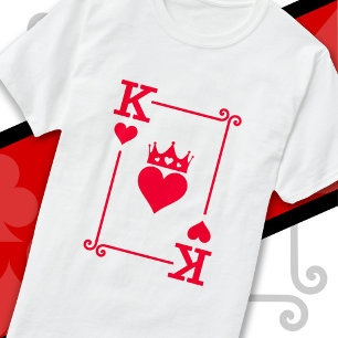 Koning & Koningin Harten Bijpassend Paar Koning va T-shirt