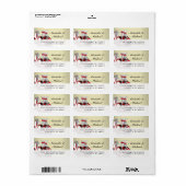 Koning & Koningin Speelkaarten Bruiloft Adresetike Etiket (Full Sheet)