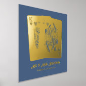 Koning Koningin Speelkaarten Huwelijkscadeau Jubil Folie Afdrukken (Laagn)