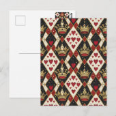 Koning & Koningin van Harten Briefkaart (Voorkant / Achterkant)