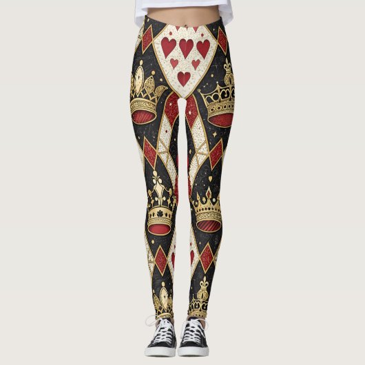 Koning & Koningin van Harten Leggings (Voorkant)
