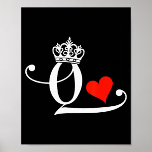 Koning & Koningin Van Harten Overeenkomstige Koppe Poster