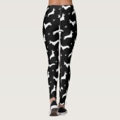 Koning Kort Haar Dachshond - patroon 2 Leggings (Achterkant)