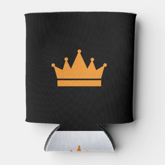 Koning Kroon Illustratie Blikjeskoeler (Voorkant)