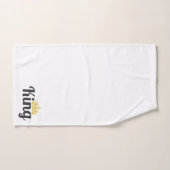 Koning kroon jubileum cadeau echtgenoot bad handdoek (Handdoek)