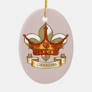Koning Kroon Opa ornament