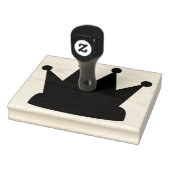 Koning kroon, Silhouette, 4 x 5 inch Rubber Stamp Rubberstempel (Stempel)