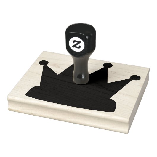 Koning kroon, Silhouette, 4 x 5 inch Rubber Stamp Rubberstempel (Stempel)