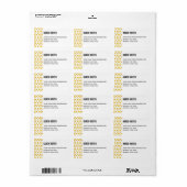 Koning Kroonkunst Etiket (Full Sheet)