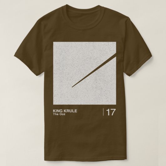 Koning Krule Minimalistisch Grafisch Kunstwerkontw T-shirt (Design voorkant)